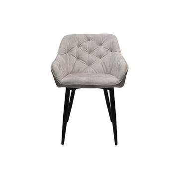 Eetkamerstoel Liverpool - Beige/Zwart - Set van 2