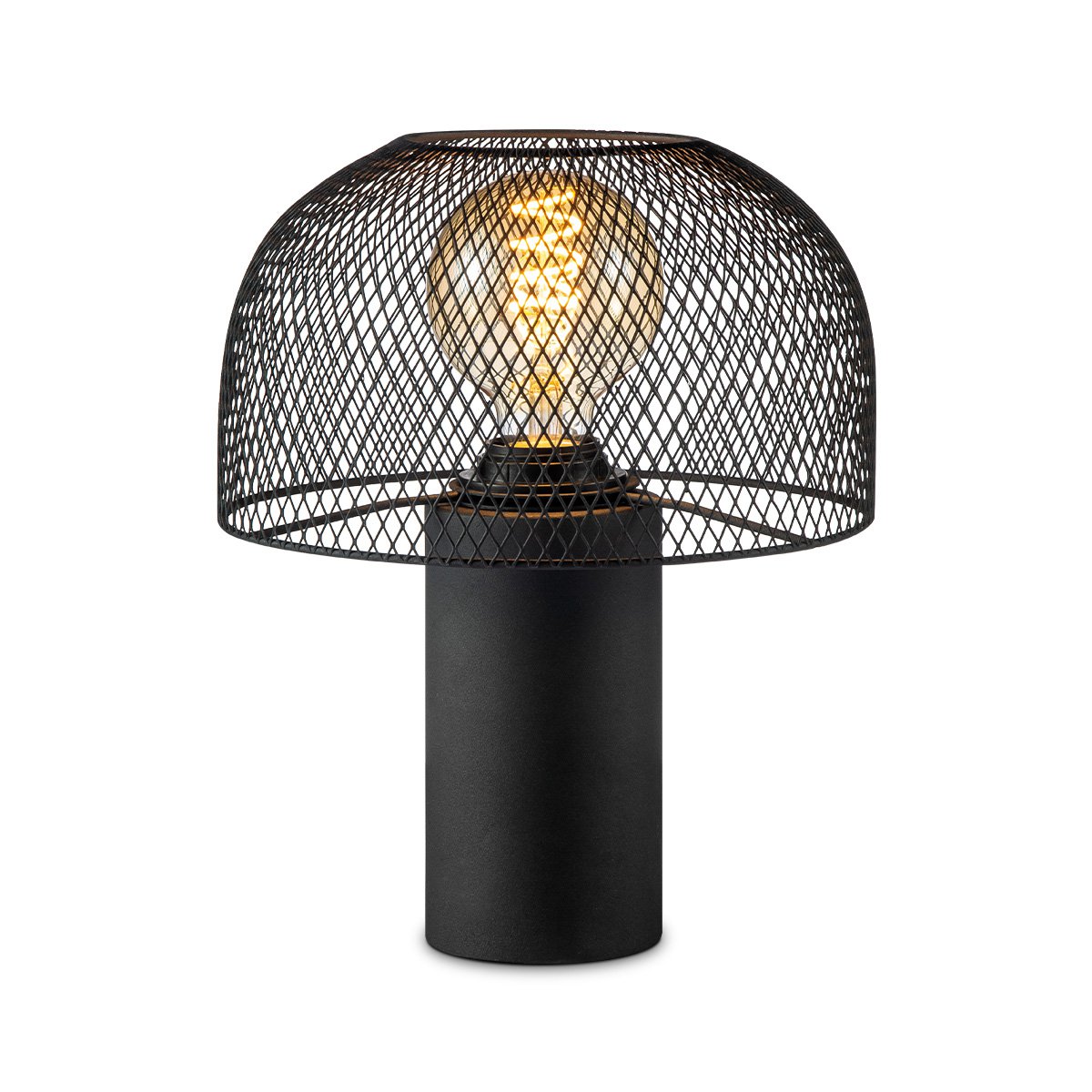 Bedlamp Mushroom - Zwart - Metaal