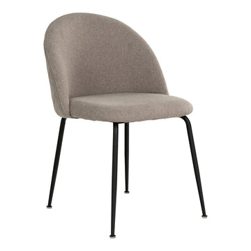 Geneve Eetkamerstoel - Steen/Zwart - set van 2
